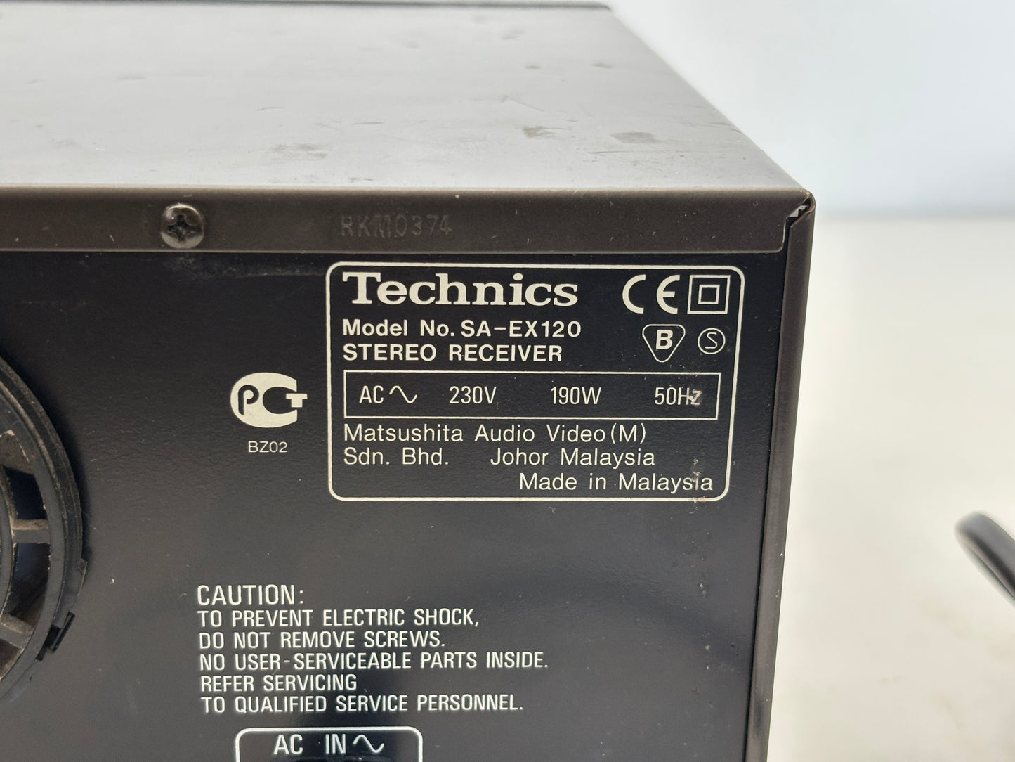 Technics AV Control Stereo Receiver SA-EX120 ohne Fernbedienung