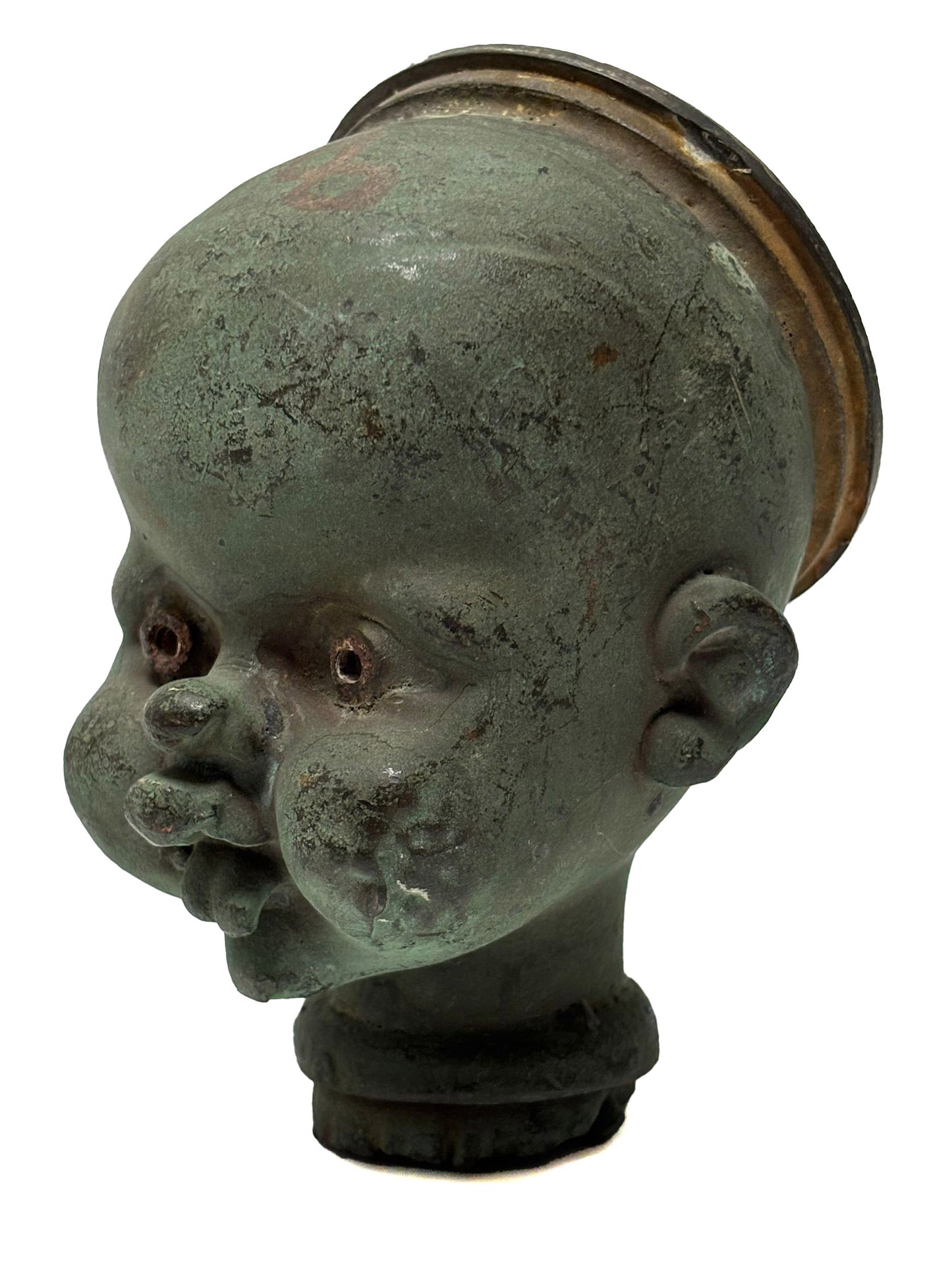 3x Rare Antique Casting Molds for Doll Heads - 20cm