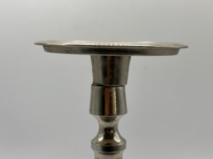 Kerzenständer aus Messing verchromt ca. 18cm hoch guter Zustand