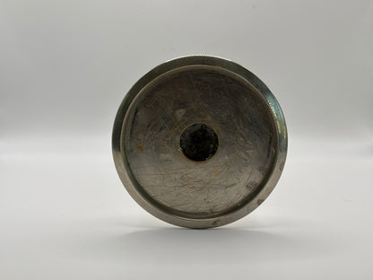 Kerzenständer aus Messing verchromt ca. 18cm hoch guter Zustand