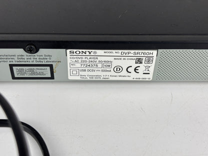 Sony DVP-SR760H DVD-Player schwarz ohne Fernbedienung Gebraucht HDMI USB Dolby