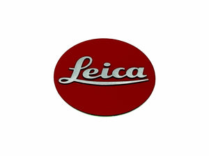 Leica Logo Dot Emblem 2,5cm Rot Weiß Ersatzteil Sparepart
