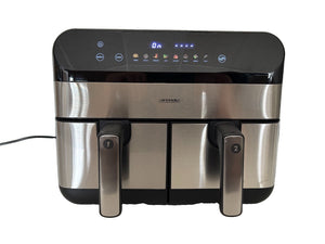 Arendo 9L Dual Air Fryer Heissluftfritteuse 8 Programme Neuwertig mit OVP