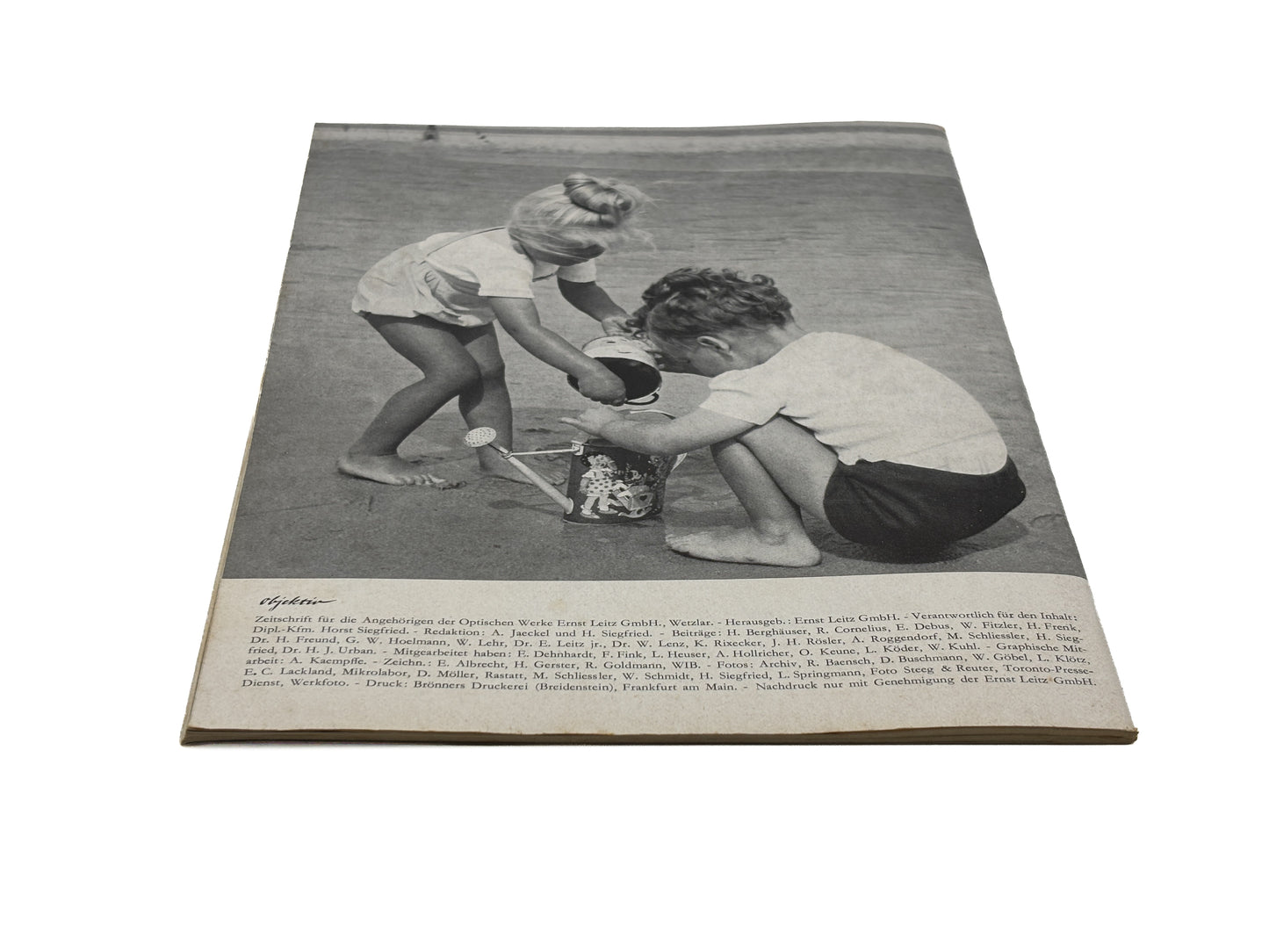 Leica Werkszeitschrift von 1955 Objektiv