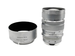 Leica Summarex M39 1,5/8,5cm V1 silber chrom mit Gegenlichtblende