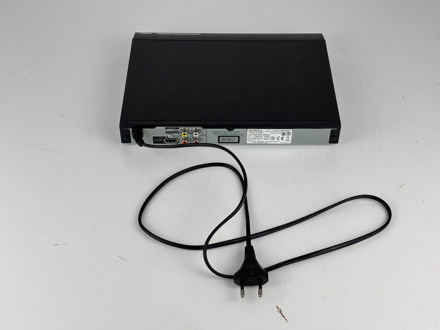 Sony DVP-SR760H DVD-Player schwarz ohne Fernbedienung Gebraucht HDMI USB Dolby