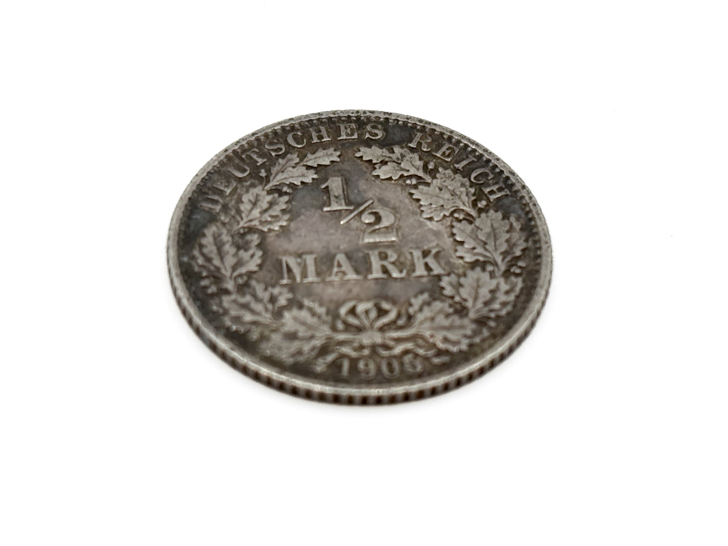 1/2 Mark Deutsches Reich Silber Münze 1905 E