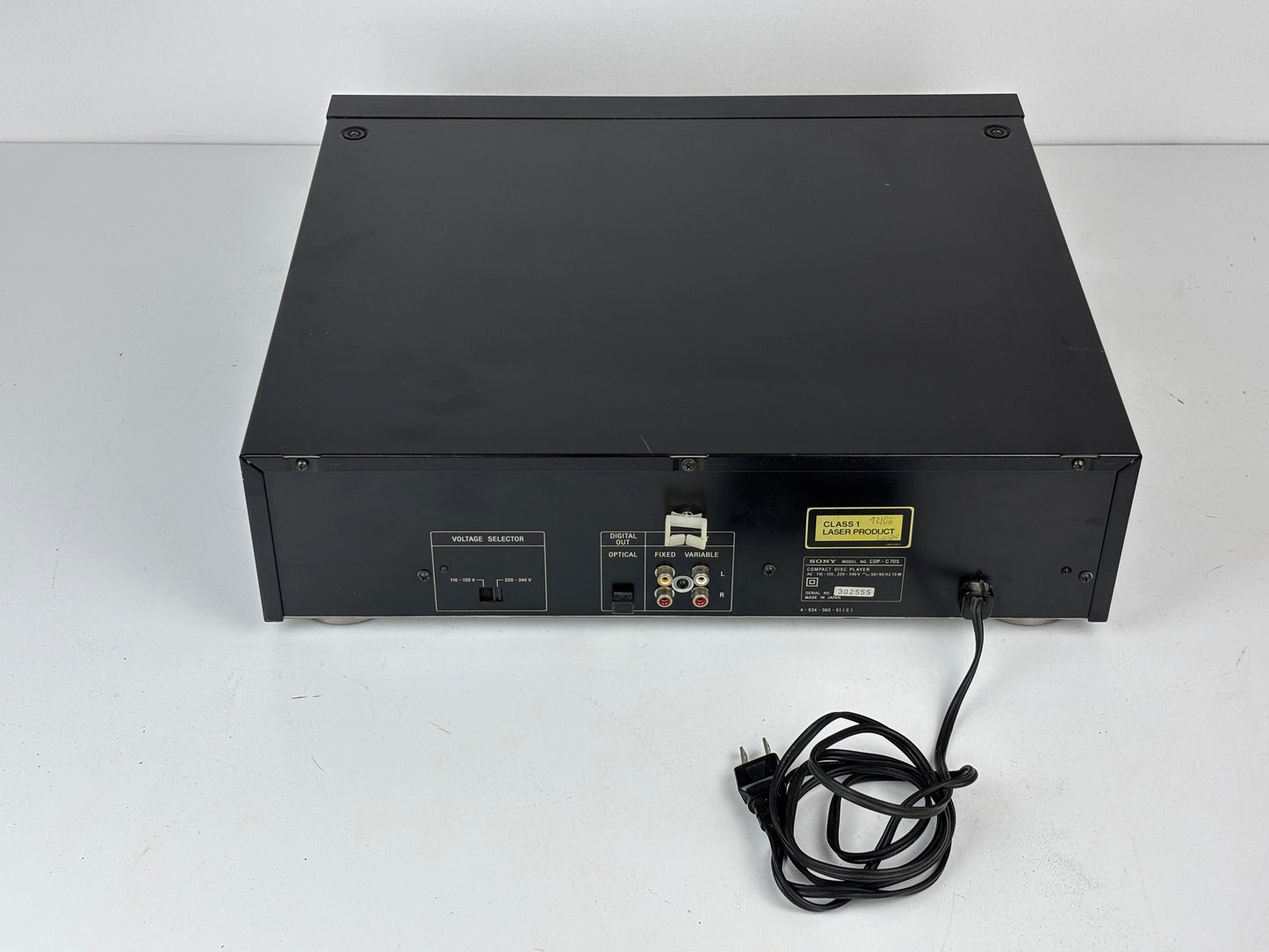 Sony CDP-C705 Compact Disc Player ohne Fernbedienung US Kabel