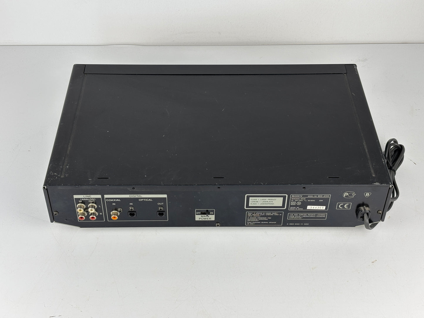 Sony MDS-JE510 Mini Disc Deck Recorder ohne Fernbedienung Gebraucht