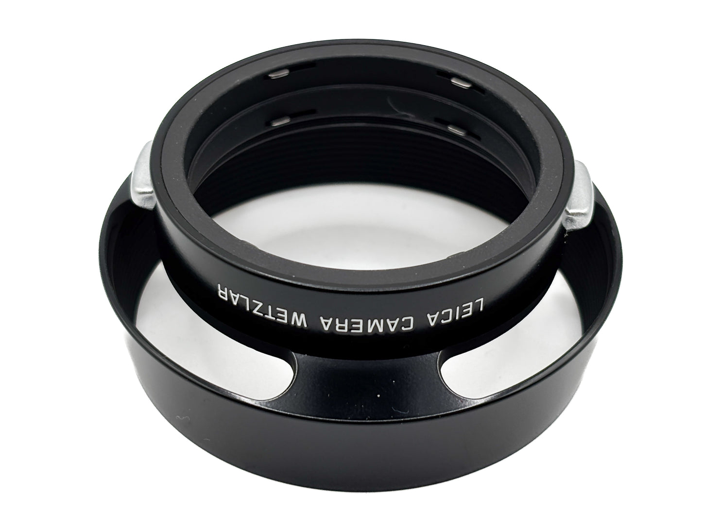 Leica Gegenlichtblende 1,4/50mm schwarz lackiert Neuauflage