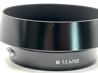 Leica Gegenlichtblende 1,4/50mm schwarz lackiert Neuauflage
