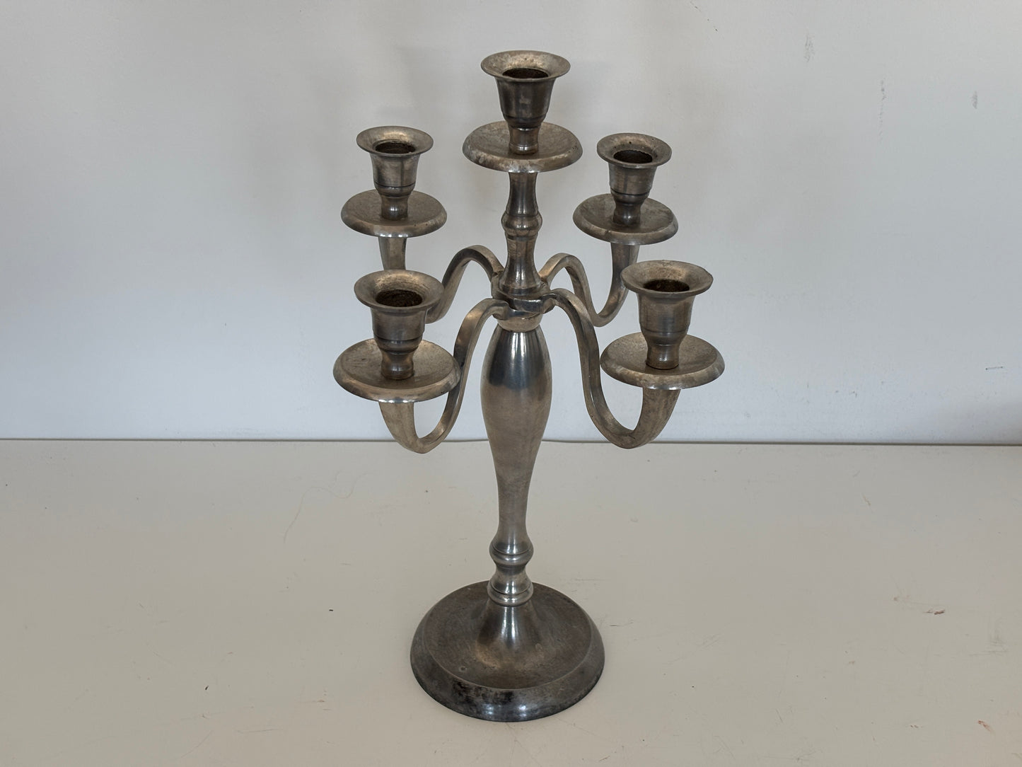 Klassischer 5-Armiger Kerzenständer ca. 40cm hoch aus Metall