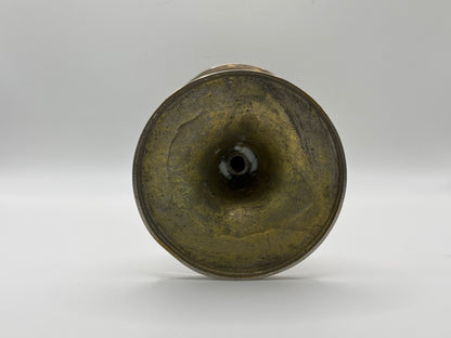 Kerzenständer aus Messing verchromt ca. 18cm hoch guter Zustand