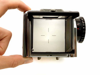 Hasselblad 500C/M silber mit A12 Magazin Mittelformat Analogkamera