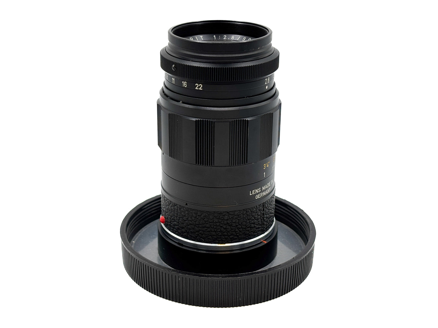 Leica Elmarit-M 1:2,8/90mm schwarz "frühe Version"