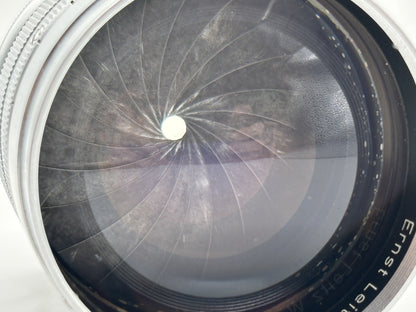 Leica Summarex M39 1,5/8,5cm V1 silber chrom mit Gegenlichtblende