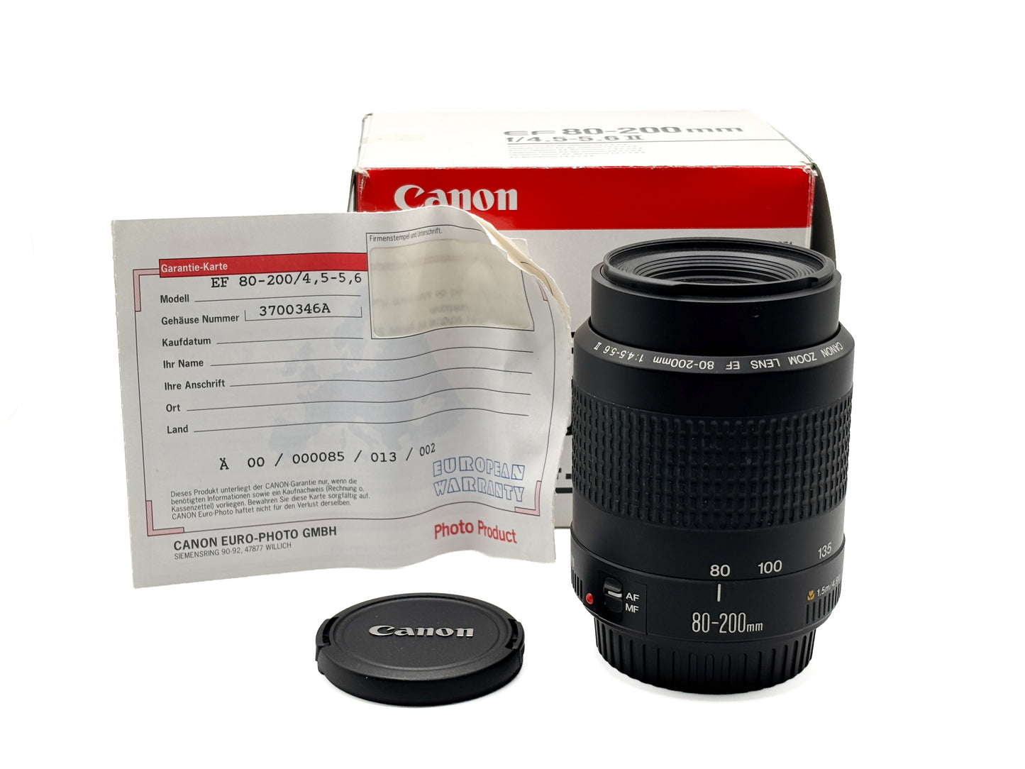 Canon EF 1:4,5-5,6/80-200mm II, schwarz