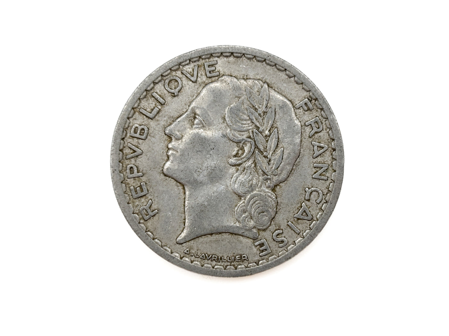 5 Frances Repvbliove Francaise 1946 Münze