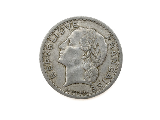 5 Frances Repvbliove Francaise 1946 Münze