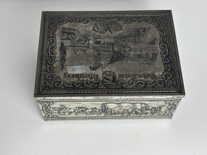 Antike Blechdose Nürnberg 32x24x13cm