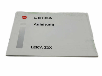 Leica Z2X Anleitung Deutsch