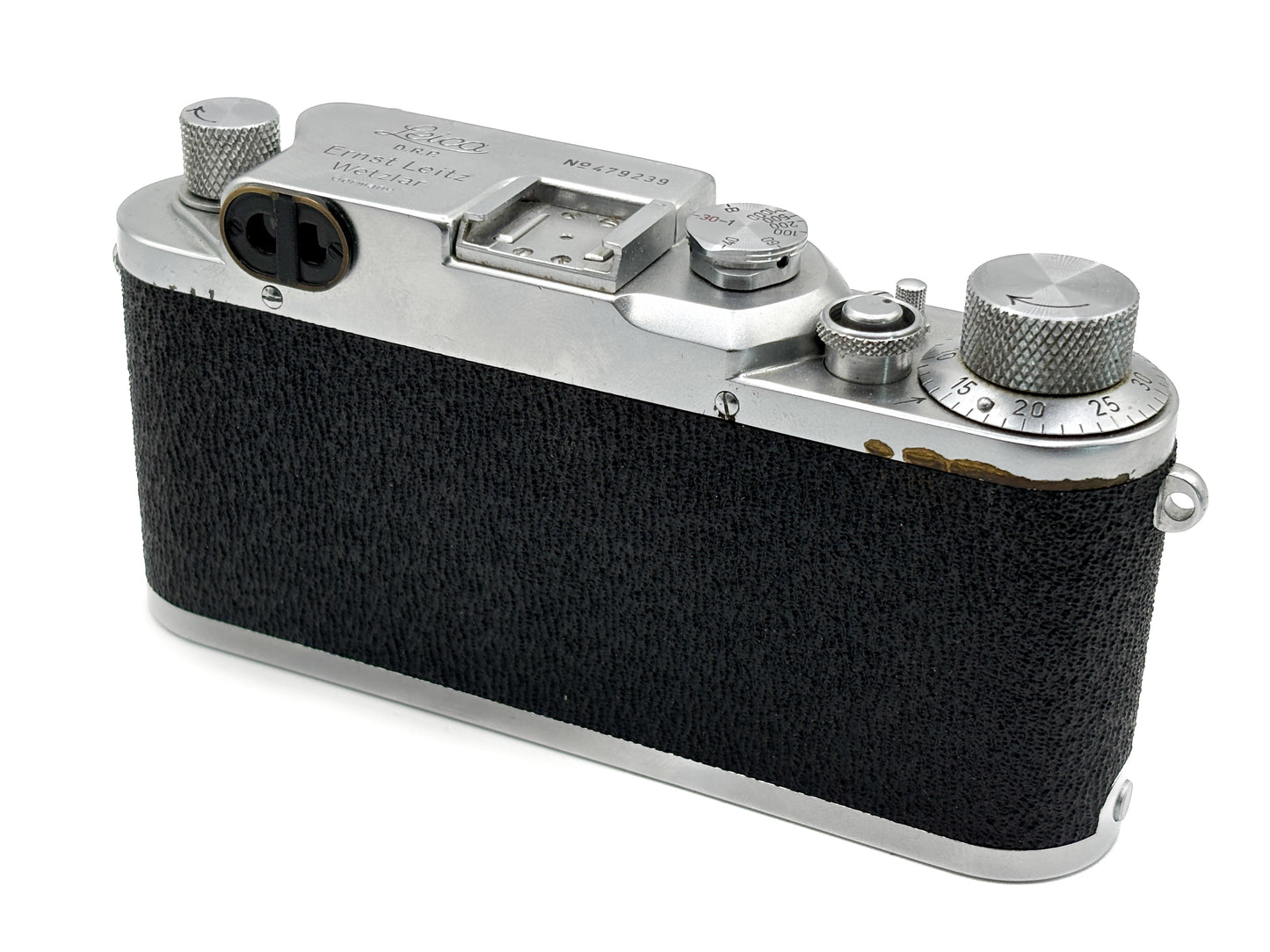 Leica IIIc Sharkskin 2. Version, Gehäuse silber