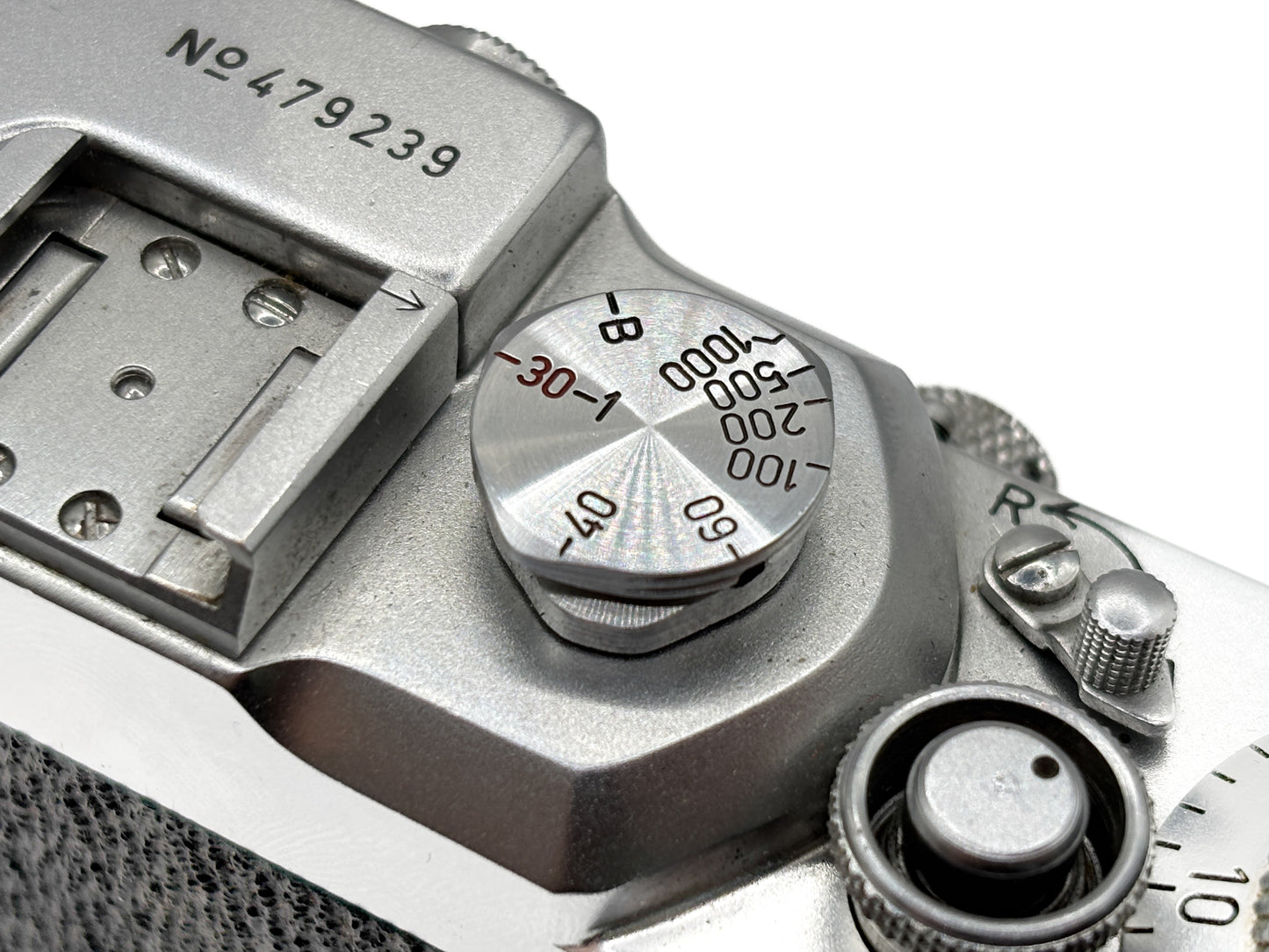 Leica IIIc Sharkskin 2. Version, Gehäuse silber
