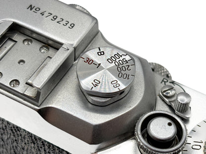 Leica IIIc Sharkskin 2nd Version, silver body
