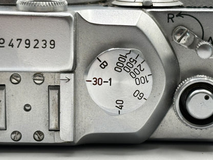 Leica IIIc Sharkskin 2nd Version, silver body