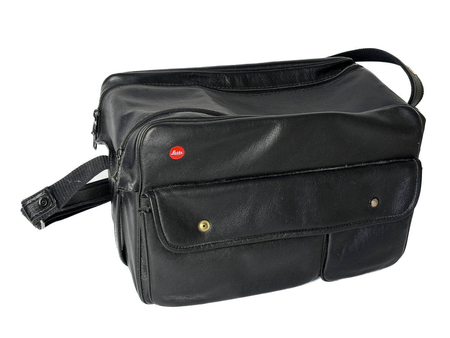 Leica Kamera / Objektiv Systemtasche, schwarz Leder