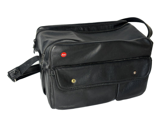 Leica Kamera / Objektiv Systemtasche, schwarz Leder