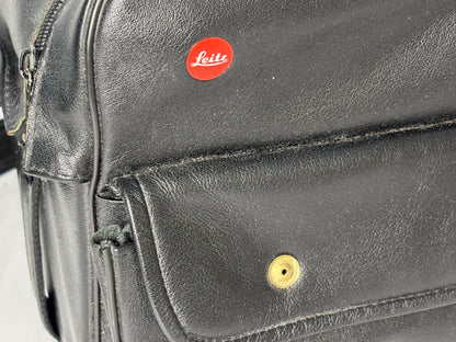 Leica Kamera / Objektiv Systemtasche, schwarz Leder