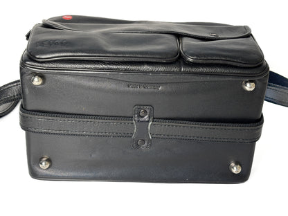 Leica Kamera / Objektiv Systemtasche, schwarz Leder