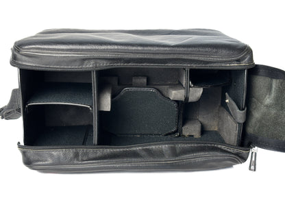 Leica Kamera / Objektiv Systemtasche, schwarz Leder