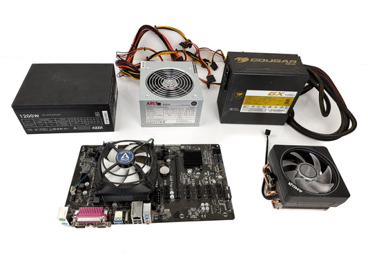 PC Teile Konvolut Cougar GX 1050, AMD, ARLT, AZZA 1200W Platinum H81 Pro BTC