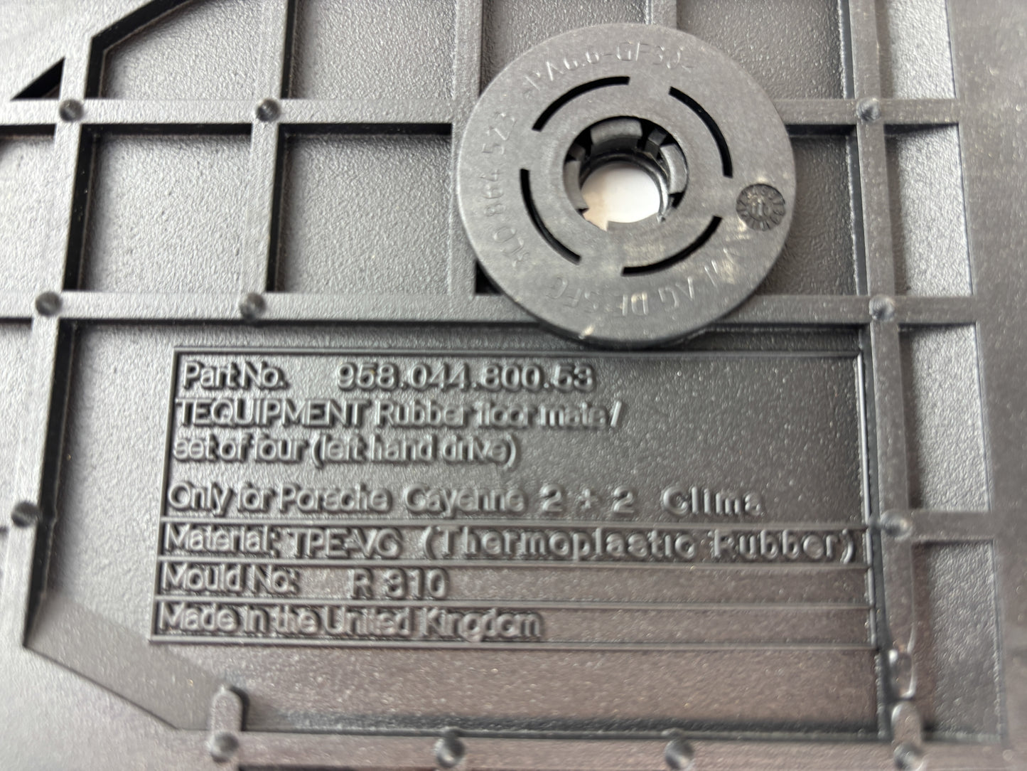 4x Porsche Cayenne Floor Mats 958.044.800.51 / 53