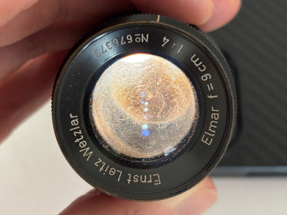 Leica Elmar M39 1:4/9cm schwarz / chrom
