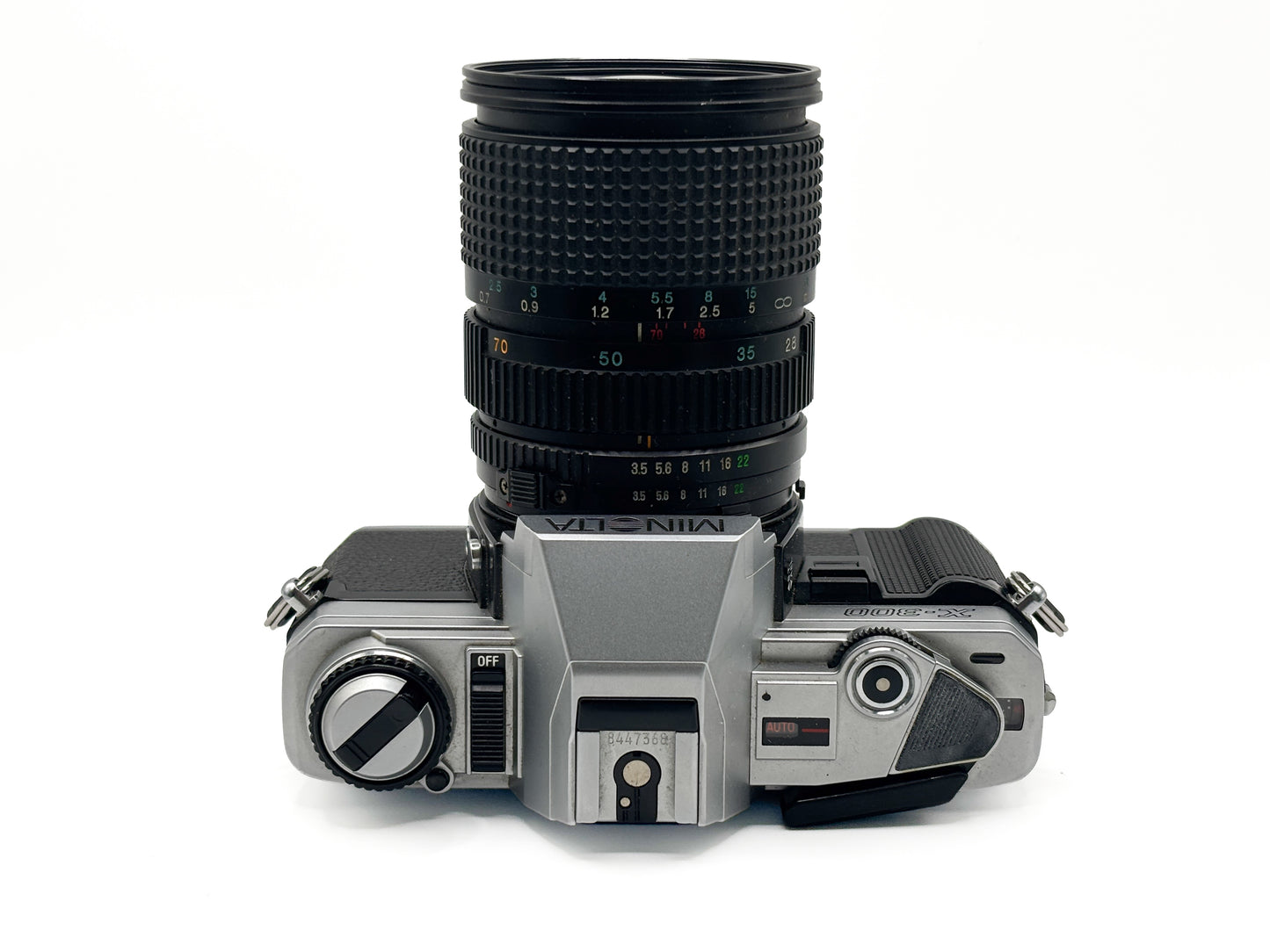 Minolta X-300 silber + Tokina 3.5-4.5/28-70mm