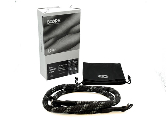 Cooph Rope Camera Strap / Duotone Charcoal 115cm mit Verpackung
