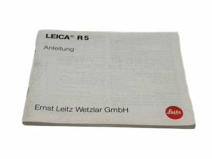Leica R5 Anleitung Deutsch
