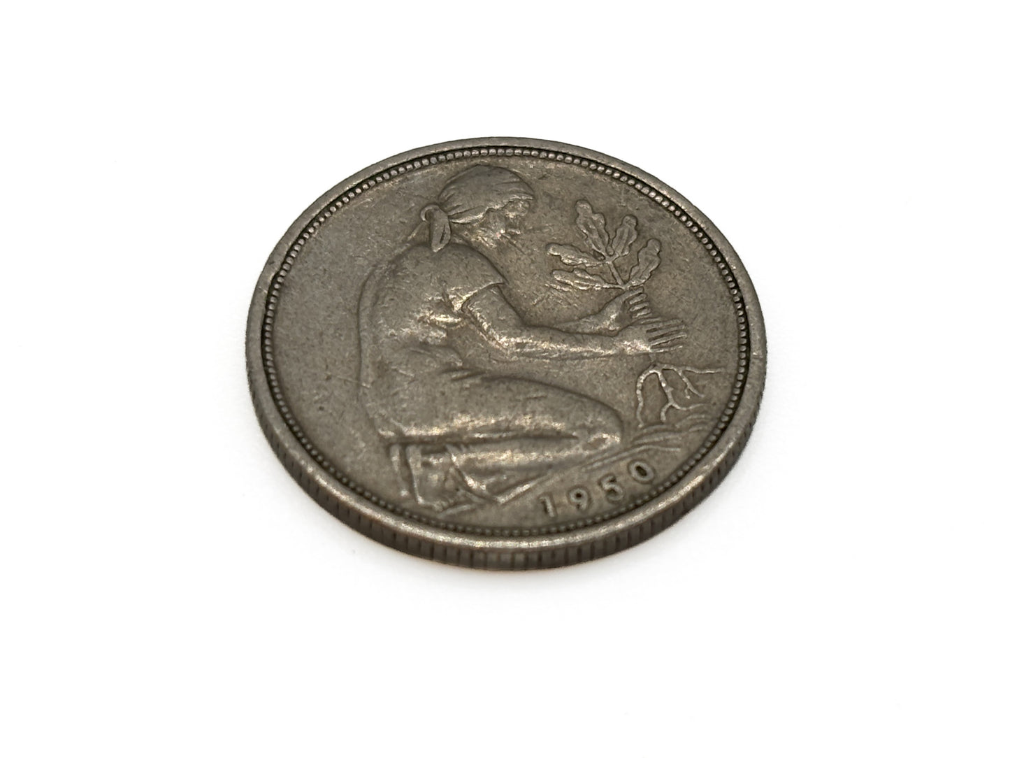 7x 50 Pfennig Bundesrepublik Deutschland 1950 - 1990 Münze