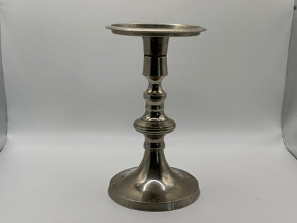 Kerzenständer aus Messing verchromt ca. 18cm hoch guter Zustand