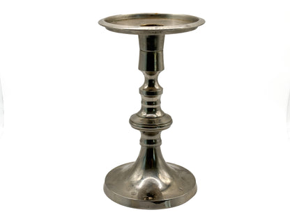 Kerzenständer aus Messing verchromt ca. 18cm hoch guter Zustand