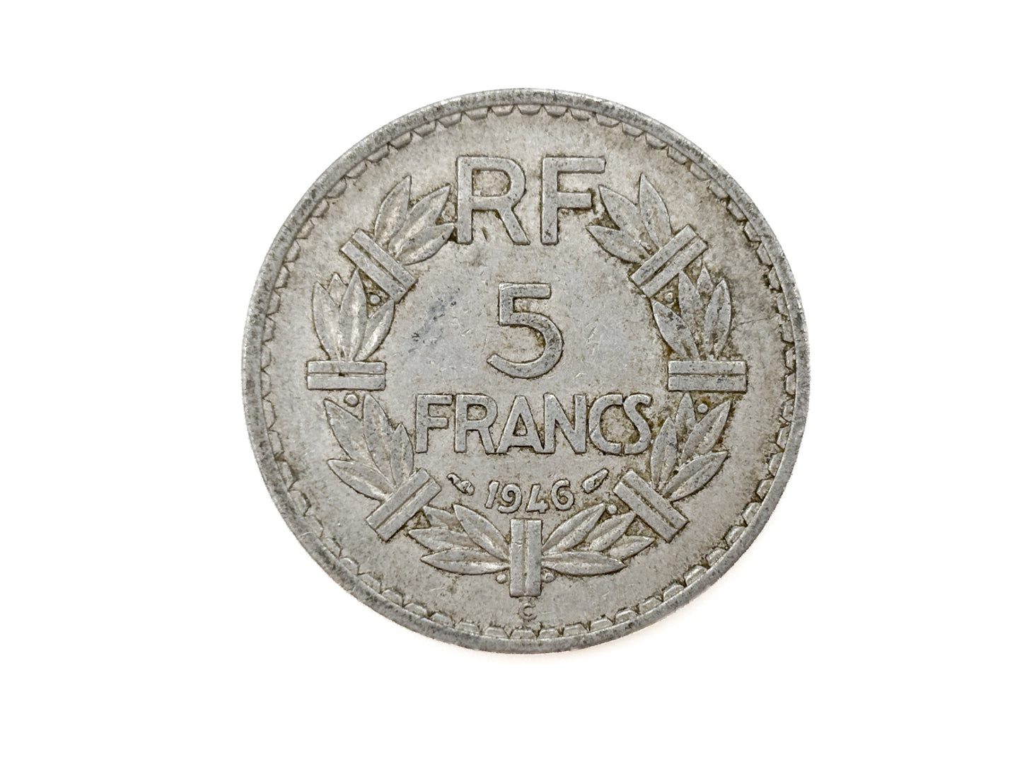 5 Frances Repvbliove Francaise 1946 Münze