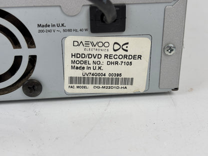 Daewoo HDD/DVD Recorder DHR-7105 DG-M22D1D-HA ohne Fernbedienung