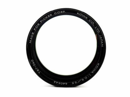 Kowa 1:0,8/55mm X-Ray for Picker Corp.
