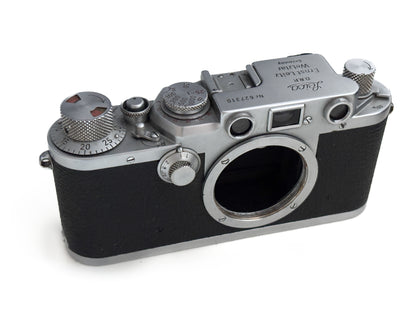 Leica IIIf, silbern verchromt Gehäuse