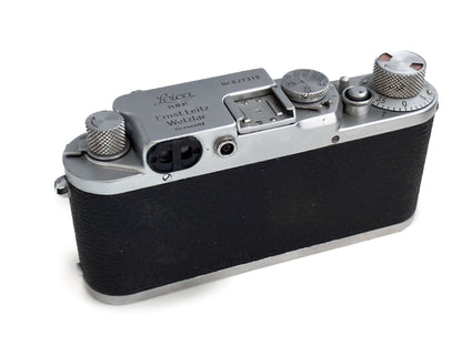 Leica IIIf, silbern verchromt Gehäuse