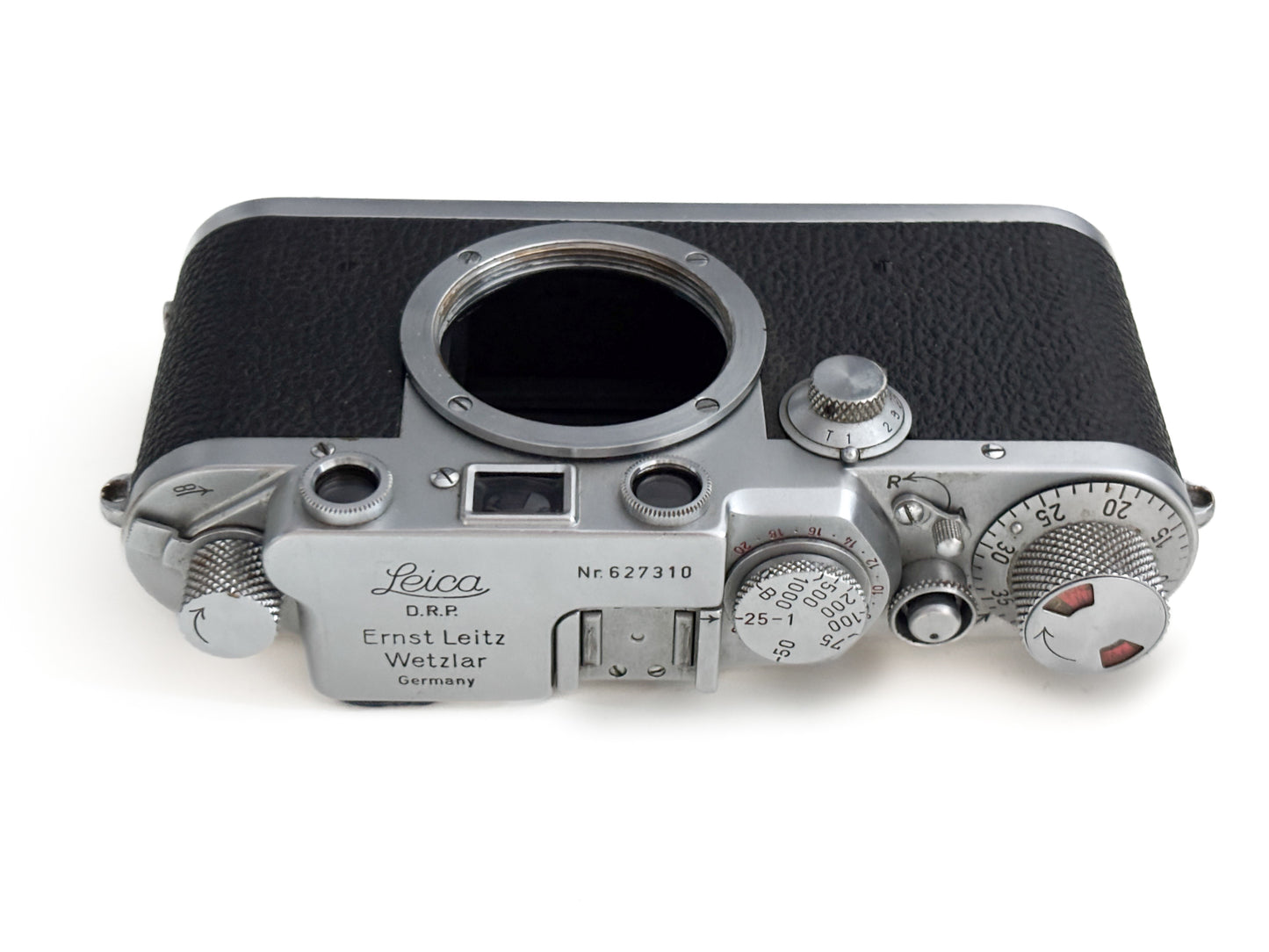 Leica IIIf, silbern verchromt Gehäuse