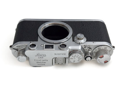 Leica IIIf, silbern verchromt Gehäuse